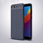 Huawei Y6 2018 Kılıf Focus Derili Kamera Korumalı Silikon Kılıf - 1