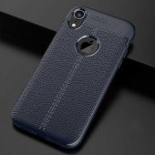 Apple iPhone XR 6.1 Kılıf Focus Derili Kamera Korumalı Silikon Kılıf - 1