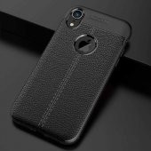 Apple iPhone XR 6.1 Kılıf Focus Derili Kamera Korumalı Silikon Kılıf - 2