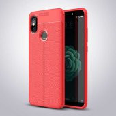 Xiaomi Mi 8 SE Kılıf Focus Derili Kamera Korumalı Silikon Kılıf - 3