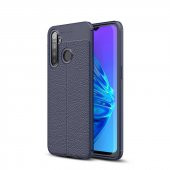 Realme C3 Kılıf Focus Derili Kamera Korumalı Silikon Kılıf - 1