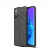 Realme C3 Kılıf Focus Derili Kamera Korumalı Silikon Kılıf - 2