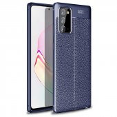 Samsung Galaxy Note 20 Kılıf Focus Derili Kamera Korumalı Silikon Kılıf - 1