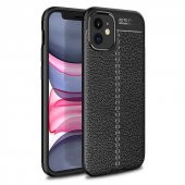 Apple iPhone 12 Mini Kılıf Focus Derili Kamera Korumalı Silikon Kılıf thumbnail 2