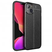 Apple iPhone 13 Kılıf Focus Derili Kamera Korumalı Silikon Kılıf thumbnail 2