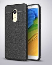 Xiaomi Redmi 5 Plus Kılıf Focus Derili Kamera Korumalı Silikon Kılıf - 2