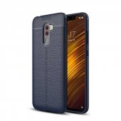 Xiaomi Poco F1 Kılıf Focus Derili Kamera Korumalı Silikon Kılıf - 1