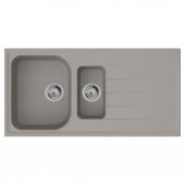 Hansgrohe S520-F525 Ankastre Granit Eviye 980/480 otomatik gider seti ile Beton Grisi - 1