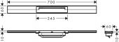 Hansgrohe RainDrain Flex Duş Kanalı 70 cm Kesilebilir Satin Siyah + İç Set - 4
