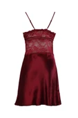 Pierre Cardin 4lü Gecelik Çeyiz Takım Bordo - 5