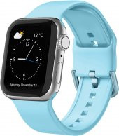 Apple Watch 3 4 5 6 7 8 Se Nike 38 40 41 mm A Kalite Kordon Kayış Bileklik Klasik Kaliteli Silikon - 1