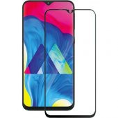Samsung Galaxy M20 Kırılmaz Cam Tam Kaplayan Ekran Koruyucu - Siyah - 1