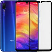 Xiaomi Redmi Note 8 Pro Kırılmaz Cam Tam Kaplayan Ekran Koruyucu - Siyah - 1