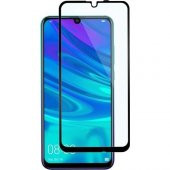 Telbor Huawei P Smart 2019 5D Kavisli Temperli Cam Ekran Koruyucu Film - Siyah - 1