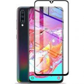 Samsung Galaxy A70 Kırılmaz Cam Tam Kaplayan Ekran Koruyucu - Siyah - 1