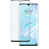Telbor Huawei P30 Pro 5D Kavisli Temperli Cam Ekran Koruyucu Film Siyah - 1