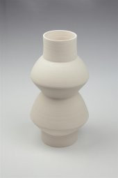 Eva Vazo Seramik Bisküvi  (Ham Ürün Boyanabilir Obje) thumbnail 1