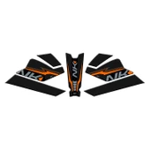 GP Kompozit CF Moto 250 NK 2023-2024 Uyumlu Tank Pad Seti Turuncu - 1