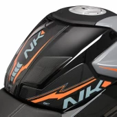 GP Kompozit CF Moto 250 NK 2023-2024 Uyumlu Tank Pad Seti Turuncu - 4