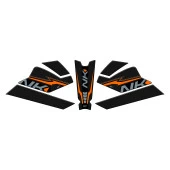 GP Kompozit CF Moto 250 NK 2023-2024 Uyumlu Tank Pad Seti Turuncu - 6
