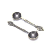 Mum Mühürü Eritme Kaşığı Döküm Prinç Oksit Retro Stil - 10