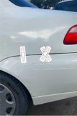 Yara Bandı Oto Araba Sticker İkili Set Düz ve Çapraz Delikli Yarabandı 13 cm Boyunda - 11