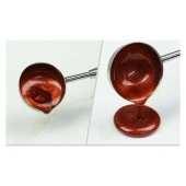 Ahşap Sap Mum Mühürü Eritme Kaşığı Paslanmaz Çelik Rose Gold thumbnail 5