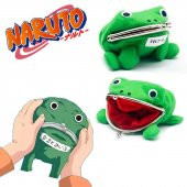 Cüzdan Kurbağa Anime Naruto Sevimli Peluş Bozuk Para Cüzdanı thumbnail 4