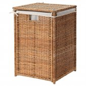 Rattan Çamaşır Sepeti 80 Litre MeridyenDukkan Naturel Kirli Çamaşır Sepeti - 1