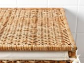Rattan Çamaşır Sepeti 80 Litre MeridyenDukkan Naturel Kirli Çamaşır Sepeti - 3
