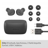Jabra Elite 2 TWS Kulak İçi Bluetooth Kulaklık Gri - 5