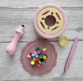 İkili Cımbız Seti Paslanmaz Çelik Pembe Renk Düz ve Kavisli Model thumbnail 11