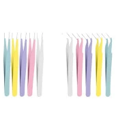 İkili Cımbız Seti Paslanmaz Çelik Beyaz Renk Düz ve Kavisli Model thumbnail 6