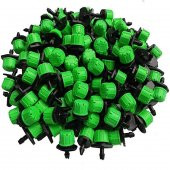 DEBİ AYARLI DAMLATICI YEŞİL DAMLA SULAMA DAMLATICI EMİTÖR 50 ADET thumbnail 3