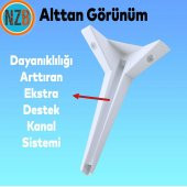 Mobilya Kanepe Sehpa TV Ünitesi Koltuk Ayağı 23 cm Beyaz Baza Ayak thumbnail 5