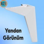Mobilya Kanepe Sehpa TV Ünitesi Koltuk Ayağı 23 cm Beyaz Baza Ayak thumbnail 6