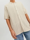 JACK JONES Erkek Geniş Kesim Örme Gömlek 12234327 - 2