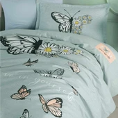 Clasy Ranforce Genç Nevresim Takımı Tek Kişilik Daisy Love V1 Mint - 3
