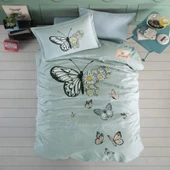 Clasy Ranforce Genç Nevresim Takımı Tek Kişilik Daisy Love V1 Mint - 1