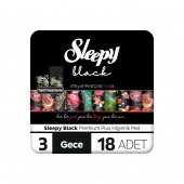 Sleepy Black Premium Plus Hijyenik Ped Gece 54 Adet - 2