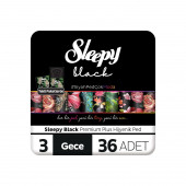 Sleepy Black Premium Plus Hijyenik Ped Gece 108 Adet - 2