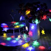 STAR LED LİGHT MULTİ COLOR YILDIZ LED IŞIK YILDIZ RENKLİ LED IŞIK İP LED IŞIK YILDIZ IŞIK YILDIZLI IŞIK - 5
