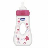 Chicco Chicco Seyahat Biberonu 240 ml Silikon Kız (PP) - 1