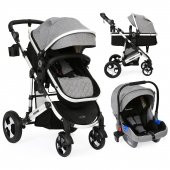 Yoyko Yoyko Ultimate Travel Sistem Bebek Arabası 3 in 1 Gri Silver - 1