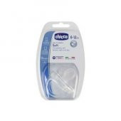 Chicco Chicco Physio Soft Silikon Emzik 6-12 Ay - Şeffaf - 1