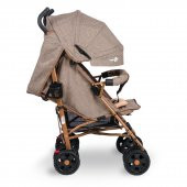 Comfymax Comfymax Tam Yatar Baston Bebek Arabası - Wood Brown - 4