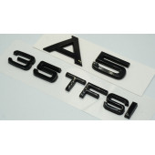 Audi A5 35 TFSi Parlak Siyah ABS 3M 3D Bagaj Yazı Logo Orjinal Ürün - 2