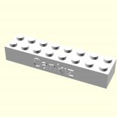 Cankız Kişiye Özel Üretim Lego Sevgiliye Oyuncak Eşe Hediyelik Organik Plastikten - 1
