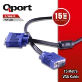 QPORT Q-VGA15 15 PİN VGA KABLO 15 MT thumbnail 2