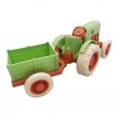 Lets Be Child Römorklu Sürtmeli Plastik Traktör LC-30878 Açık Yeşil-Turuncu - 3